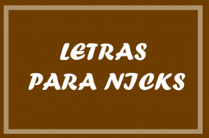 letras para nicks